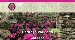 Desktop Screenshot of heritageparkandgardens.com